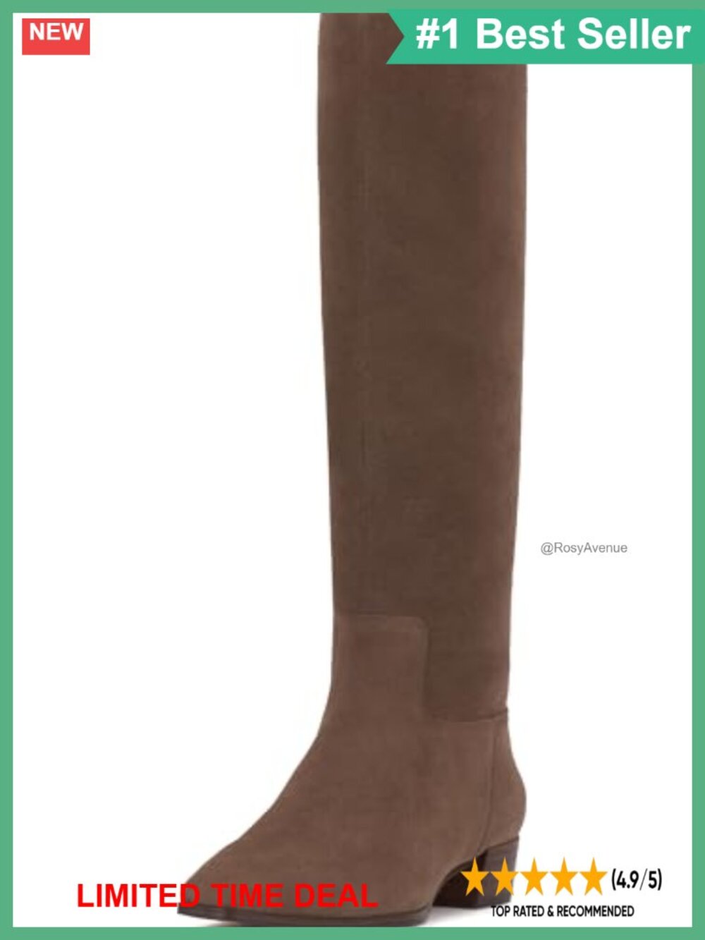 Knee High Croc Embossed Leather Boots Pointed Toe Block Heel